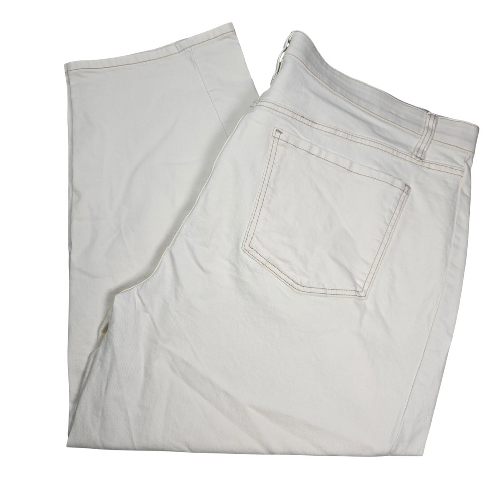 Terra & Sky Women Gianna Wash Barrel Leg High Rise Tummy Control Jeans 24W NEW